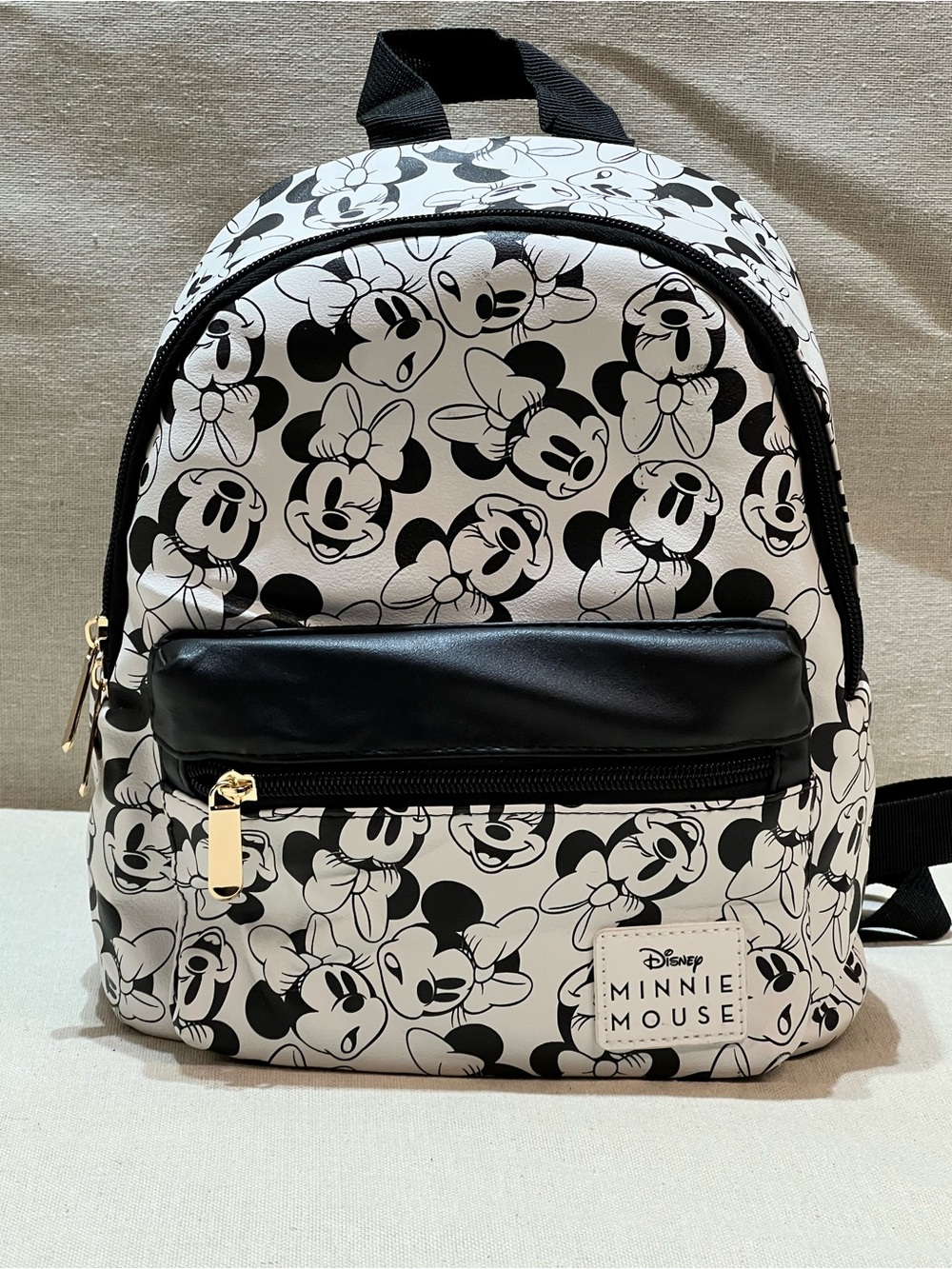 Disney Minnie Mouse Black & White Graphic Mini Backpack